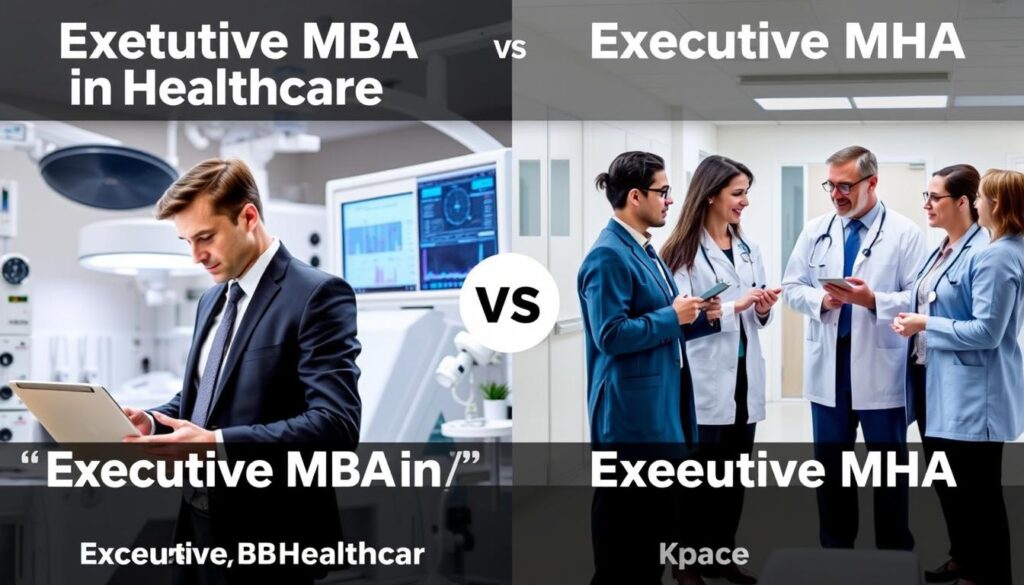 executive healthcare mba vs executive mha