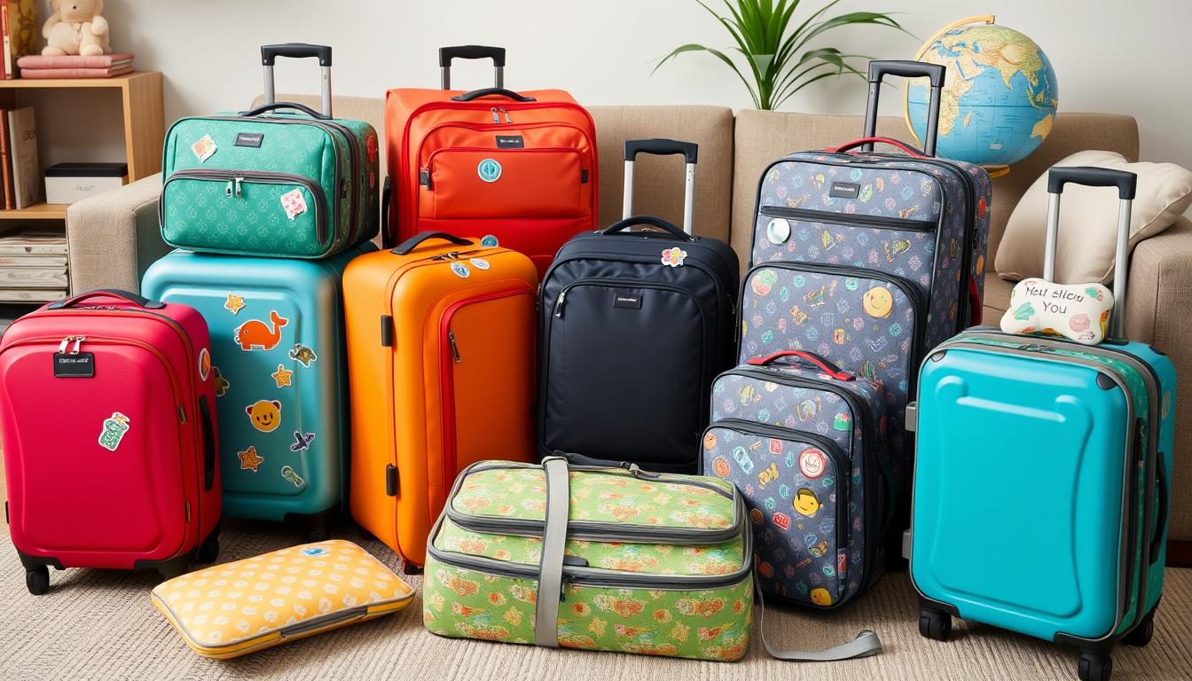 family travel luggage